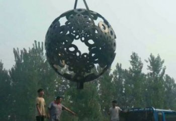 球體雕塑廠家優(yōu)選，陸地擺件，不銹鋼球體雕塑供應(yīng)