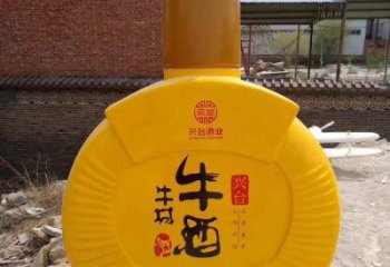 洋酒瓶雕塑生產商，街頭藝術，藝術玻璃鋼洋酒瓶雕塑精選