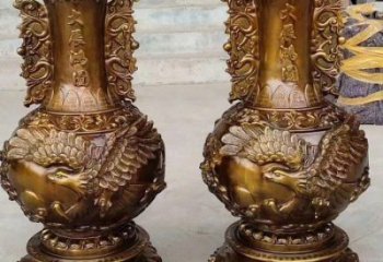 花瓶雕塑供應(yīng)，地標(biāo)擺件，銅花瓶雕塑制造廠家