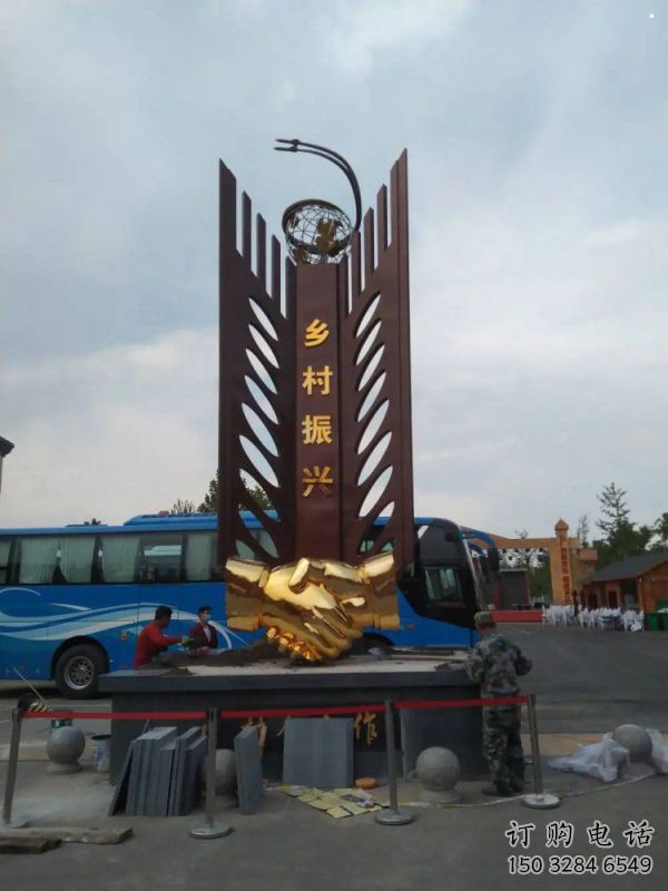 精神堡壘握手雕塑，廣場系列，不銹鋼握手雕塑優(yōu)選