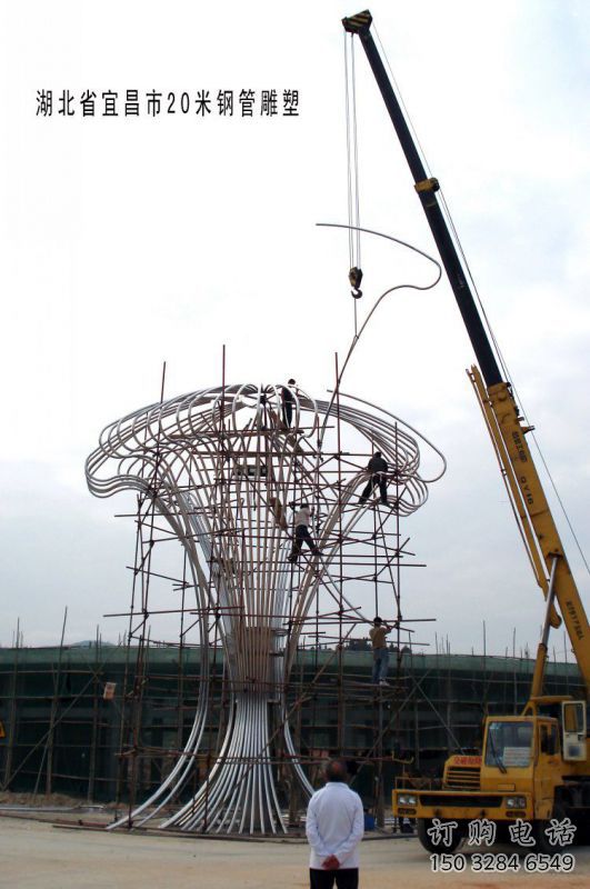 遮陽樹雕塑廠，露天雕塑，金屬鏤空遮陽樹雕塑訂做