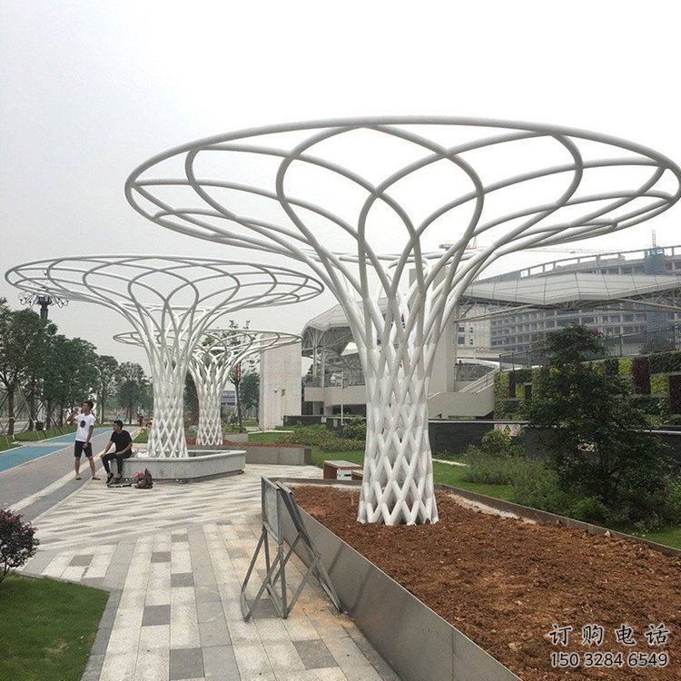 遮陽樹雕塑生產(chǎn)，中式工藝，鏤空遮陽樹雕塑精品