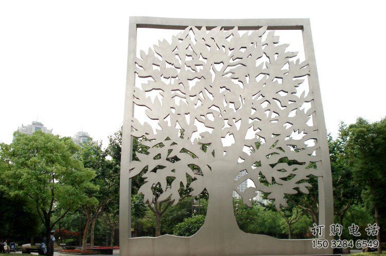 鏤空樹雕塑優選，城市裝飾，鏤空剪紙樹雕塑廠