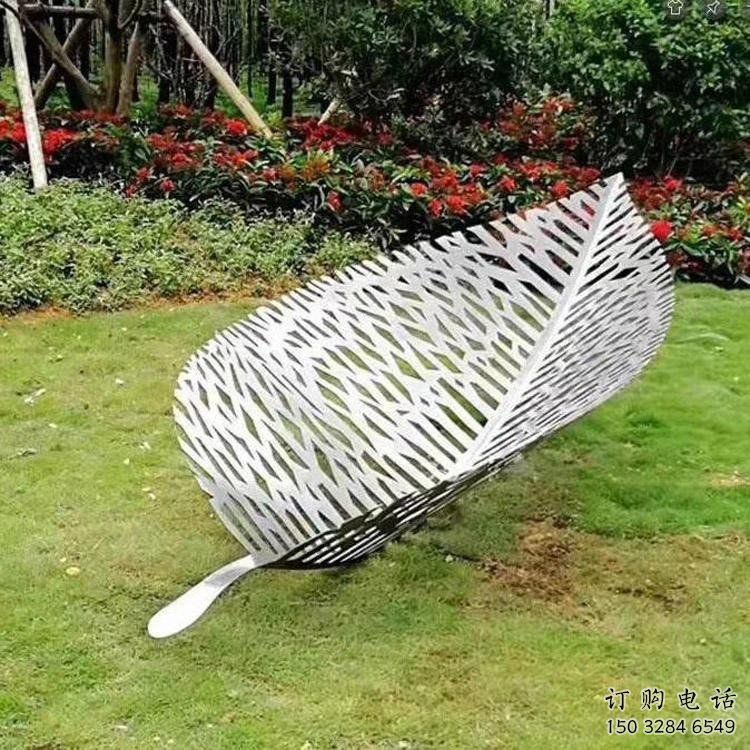 鏤空樹葉雕塑制作，公園雕塑，鐵藝樹葉雕塑常用