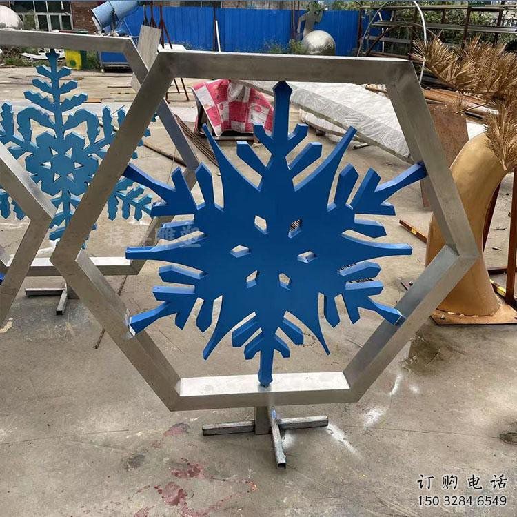 窗花雪花雕塑