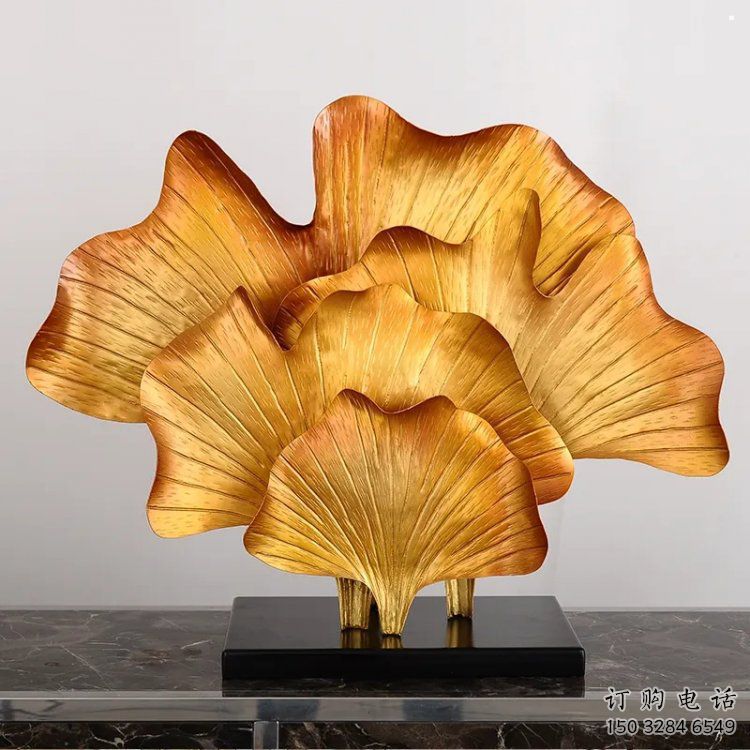 銀杏葉雕塑標準,烤漆工藝,不銹鋼銀杏葉雕塑精品