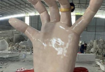 手指雕塑觀賞型，景區(qū)雕塑，不銹鋼手指雕塑廠家指用