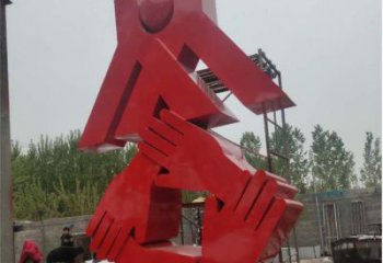 握手雕塑預定,動態雕塑,不銹鋼握手雕塑選用廠家