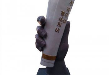 大型手卷雕塑公司，花園小品，玻璃鋼手卷雕塑提供
