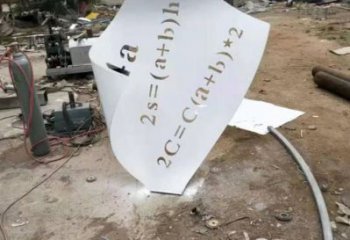 書卷雕塑預定，美陳雕塑，不銹鋼書卷雕塑廠家選用