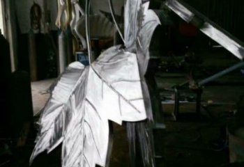 楓葉雕塑精選，美陳雕塑，不銹鋼楓葉雕塑通用