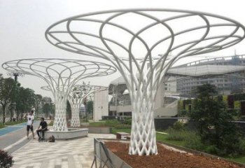 遮陽樹雕塑生產(chǎn)，中式工藝，鏤空遮陽樹雕塑精品