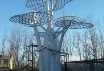 蘑菇樹雕塑生產(chǎn)，公園雕塑，鏤空蘑菇樹雕塑標(biāo)準(zhǔn)廠家