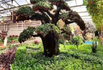 仿真樹雕塑選定，植物雕塑，玻璃鋼仿真樹雕塑常用