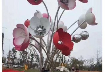 花樹(shù)雕塑加工，烤漆工藝，不銹鋼花樹(shù)雕塑廠家精選