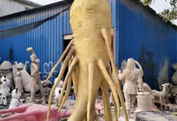 人參雕塑服務(wù)商，美陳風(fēng)格，制造人參樹雕塑廠家