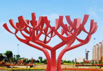 樹干雕塑廠家，圓雕體系，烤漆不銹鋼樹干雕塑廠家