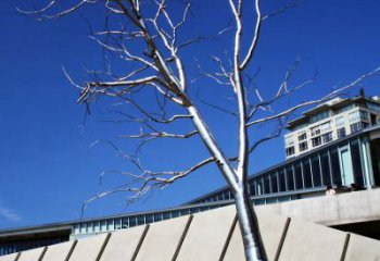 樹干雕塑定做，公園小品，不銹鋼樹干雕塑點擊
