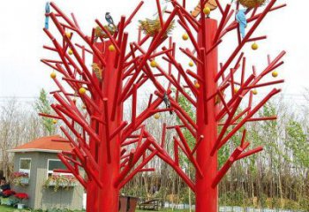 樹干雕塑精選，廣場雕塑，不銹鋼樹干雕塑定做