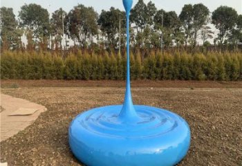 水滴雕塑工廠標準，多彩藝術，景觀烤漆水滴雕塑供應