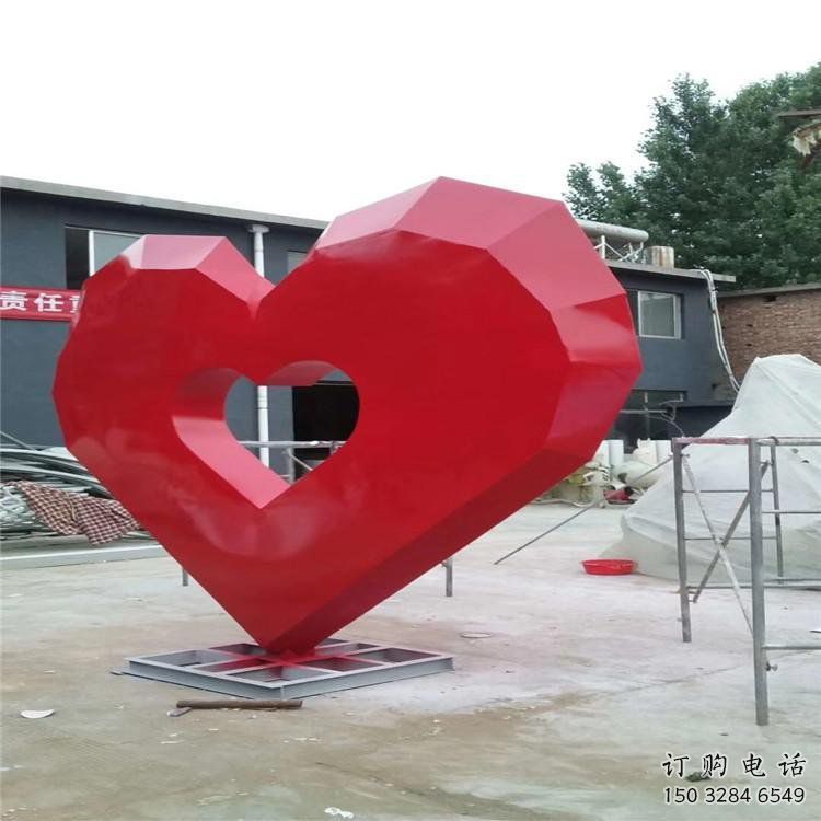 愛心雕塑精選，陸地擺件，不銹鋼愛心雕塑精品