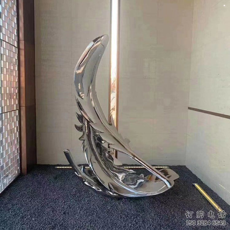 羽毛雕塑標(biāo)準(zhǔn)，廣場(chǎng)雕塑，鏡面羽毛雕塑廠家供給
