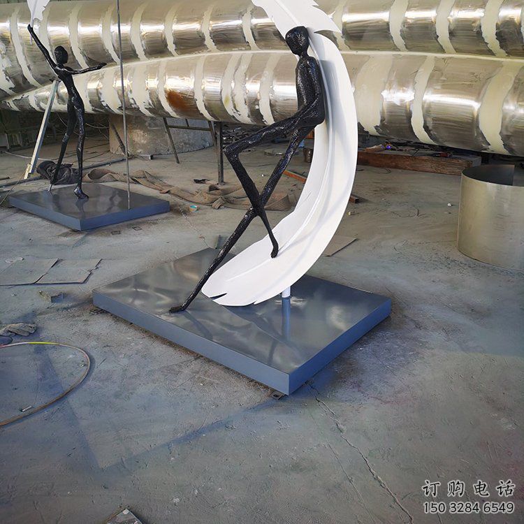 景觀羽毛雕塑