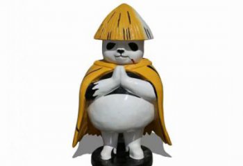 廣場(chǎng)熊貓雕塑訂做，城市雕塑，景觀彩繪熊貓雕塑廠家