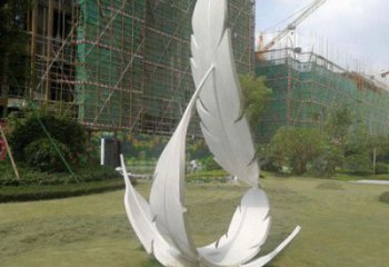 羽毛雕塑工廠標準，多彩藝術(shù)，景觀烤漆羽毛雕塑供應(yīng)