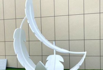 制造羽毛雕塑定價，地標擺件，烤漆羽毛雕塑精選