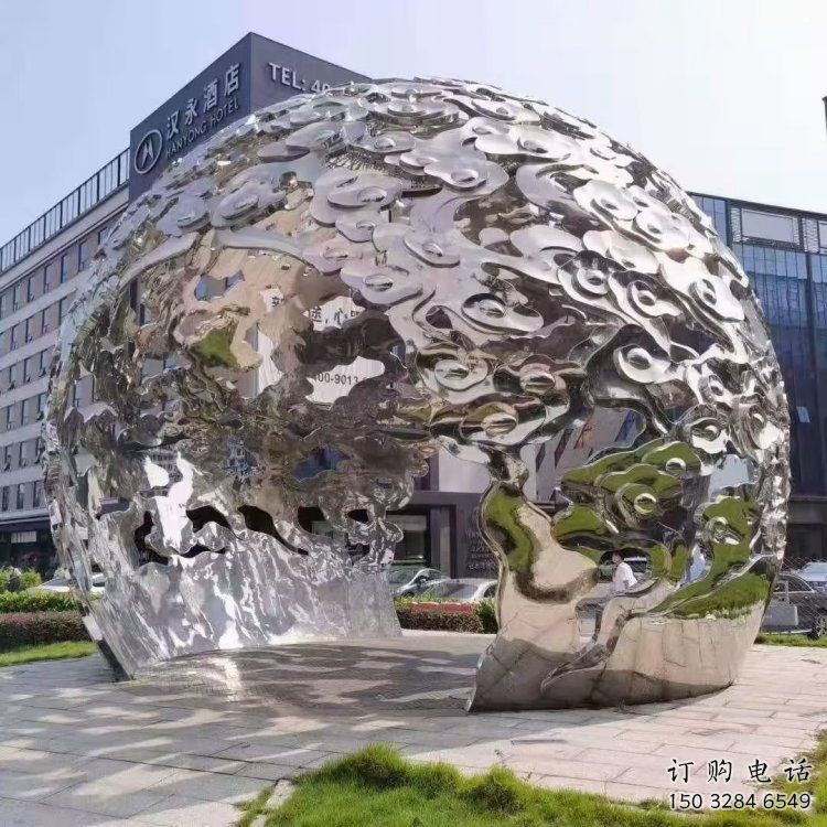 戶外云朵雕塑，鍍金歐式雕塑，鍛造工藝