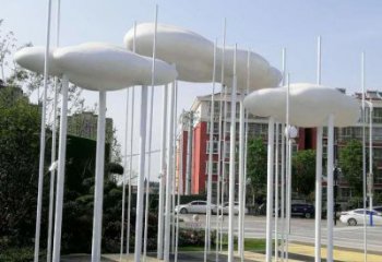 室內(nèi)云梯雕塑，拉絲景觀雕塑，抽象效果