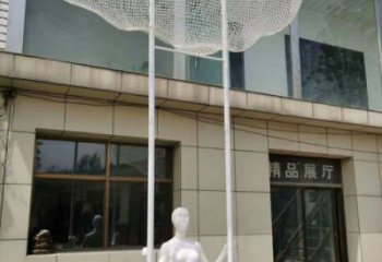 中式云梯雕塑