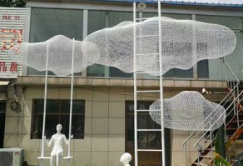 幾何云梯雕塑