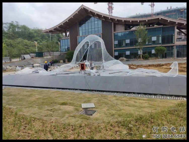公園飄帶雕塑