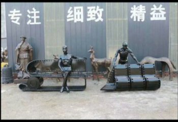 彩繪膠卷雕塑