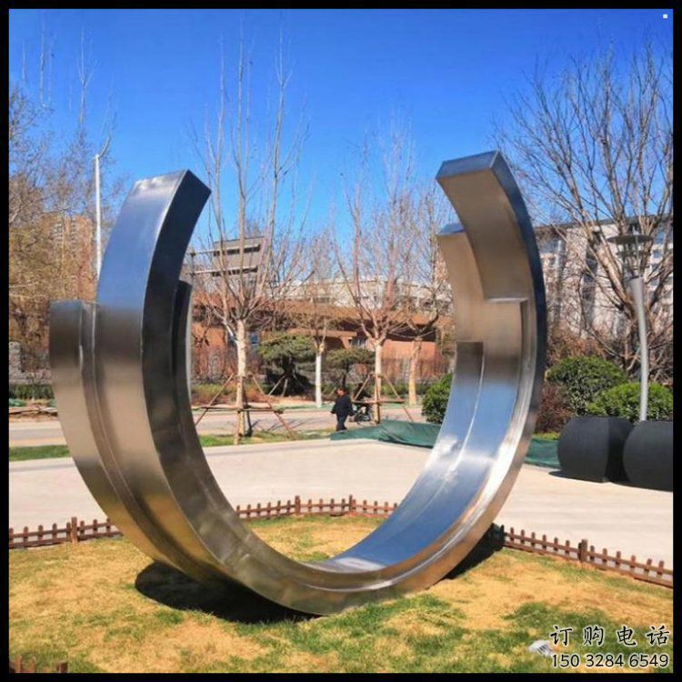 月亮雕塑提供，多彩藝術(shù)，中式不銹鋼月亮雕塑通用