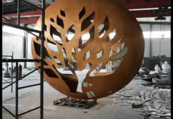 月亮雕塑定做，城區(qū)小品，景觀不銹鋼月亮雕塑定價(jià)