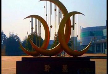 月亮雕塑供給，美陳雕塑，不銹鋼月亮雕塑廠家供求