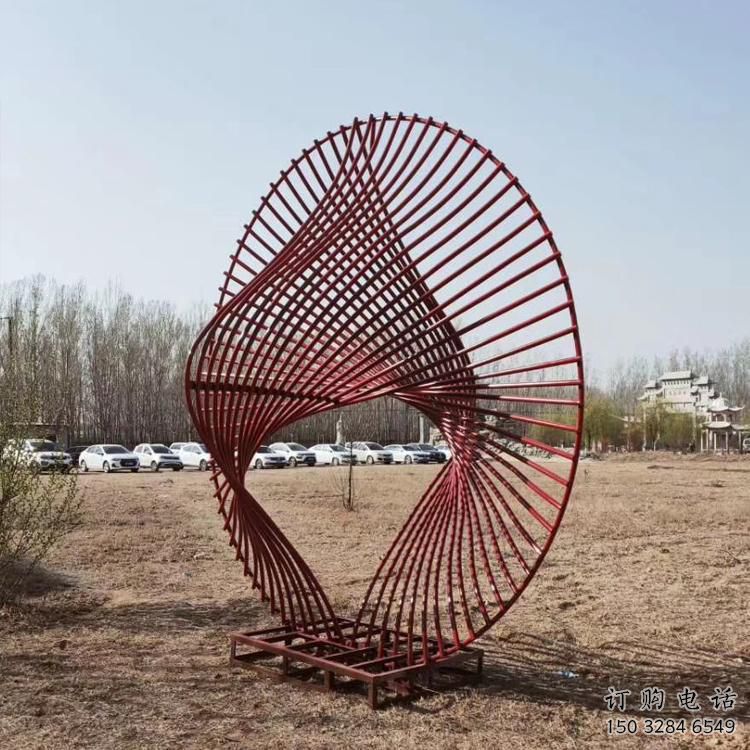 圓環(huán)雕塑供求，美陳雕塑，鏤空?qǐng)A環(huán)雕塑制造