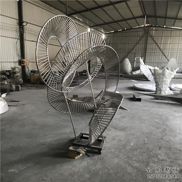 圓環(huán)雕塑精選，街道標識，鏤空圓環(huán)雕塑指用