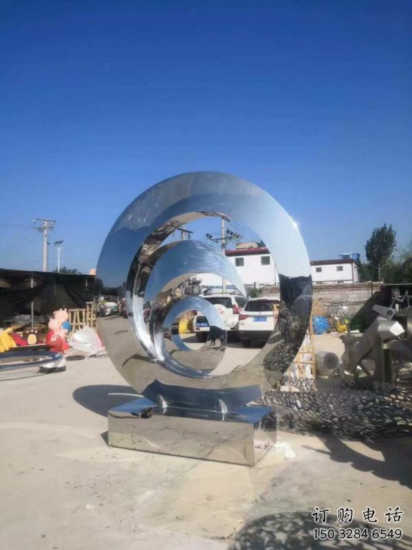 圓鏡雕塑制作，公園小品，不銹鋼圓鏡雕塑優(yōu)選