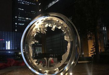 戶(hù)外圓環(huán)雕塑通用，多彩藝術(shù)，不銹鋼圓環(huán)雕塑供應(yīng)