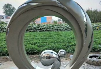 圓環雕塑優選，室外雕塑，不銹鋼圓環雕塑優選
