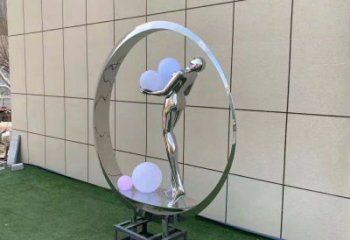 金屬仙子雕塑批發，街頭藝術，廣場圓環仙子雕塑展品