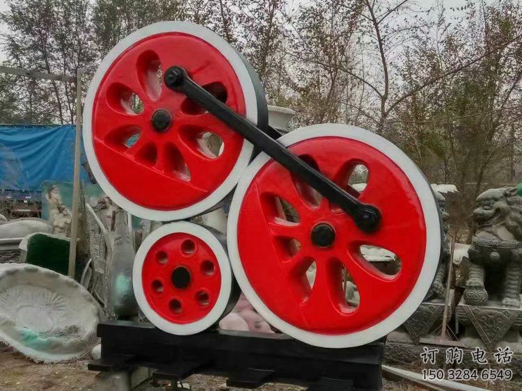 車輪雕塑選定，美陳雕塑，現(xiàn)代藝術(shù)車輪雕塑優(yōu)選