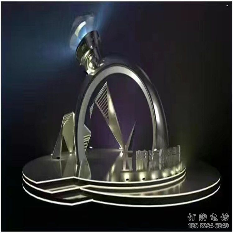 景觀鉆戒雕塑批發(fā)，拉絲工藝，景觀鉆戒雕塑承接
