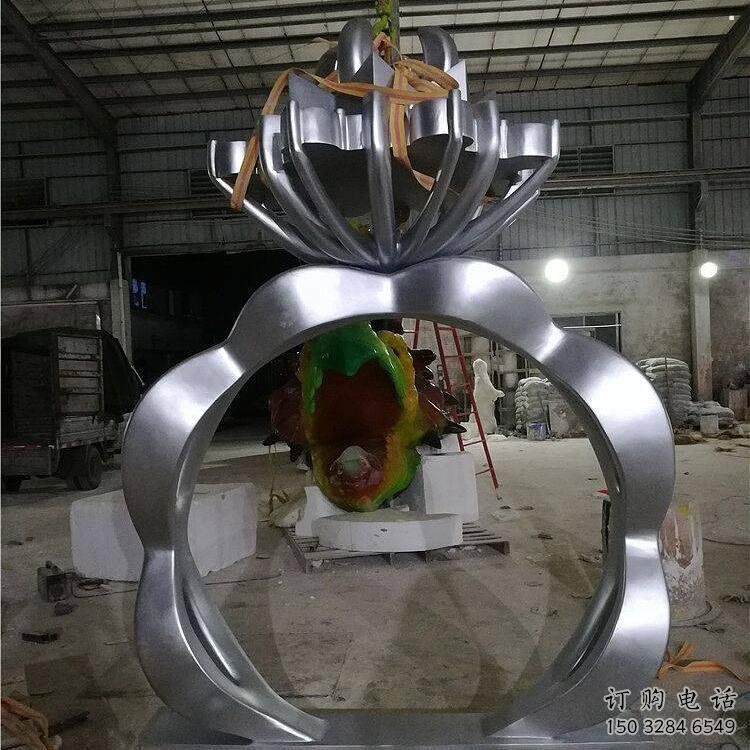 現(xiàn)代鉆戒雕塑定制，中式工藝，鉆戒雕塑造型優(yōu)價