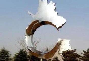 鏡面齒輪雕塑