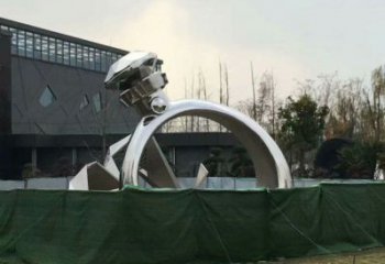 噴漆指環(huán)雕塑